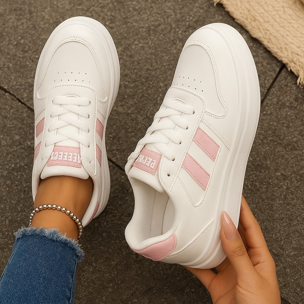 Baskets Blanches Pour Femmes "Nv8" - Image 3